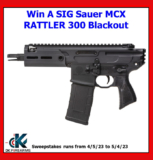 Sig MCX Rattler .300BLK Pistol Giveaway
