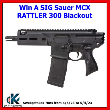 Sig MCX Rattler .300BLK Pistol Giveaway
